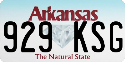 AR license plate 929KSG