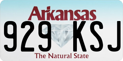 AR license plate 929KSJ