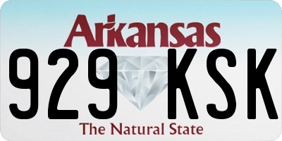 AR license plate 929KSK