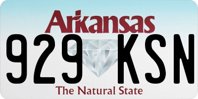 AR license plate 929KSN
