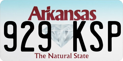 AR license plate 929KSP