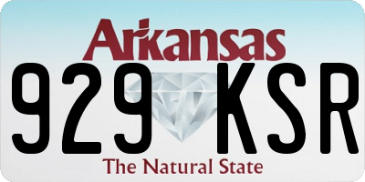 AR license plate 929KSR
