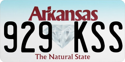 AR license plate 929KSS