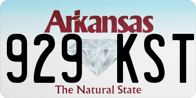 AR license plate 929KST