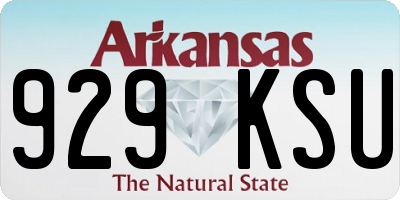 AR license plate 929KSU