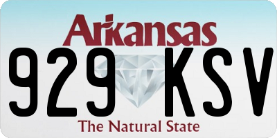 AR license plate 929KSV