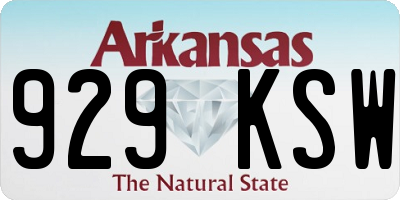 AR license plate 929KSW
