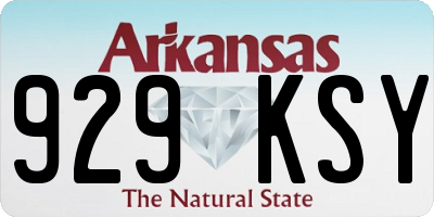 AR license plate 929KSY