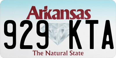 AR license plate 929KTA