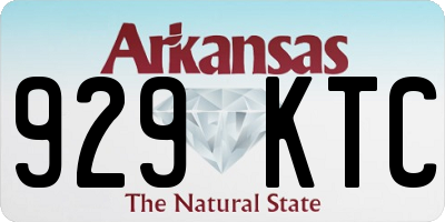 AR license plate 929KTC