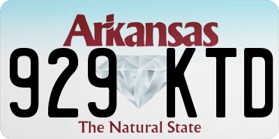 AR license plate 929KTD
