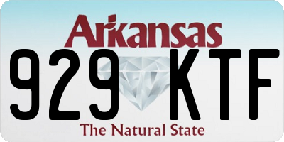 AR license plate 929KTF