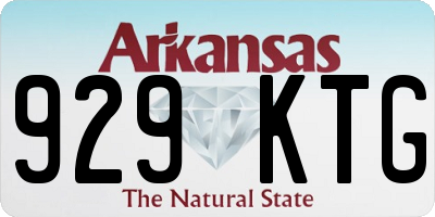 AR license plate 929KTG