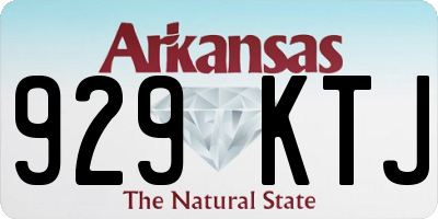 AR license plate 929KTJ