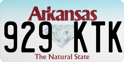 AR license plate 929KTK