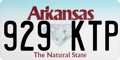AR license plate 929KTP