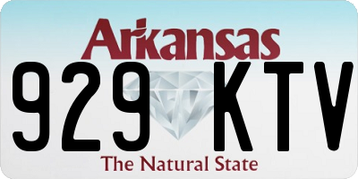 AR license plate 929KTV