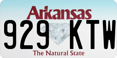 AR license plate 929KTW