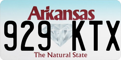 AR license plate 929KTX
