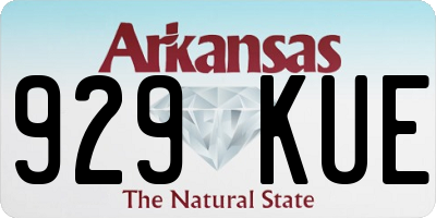 AR license plate 929KUE