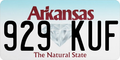 AR license plate 929KUF