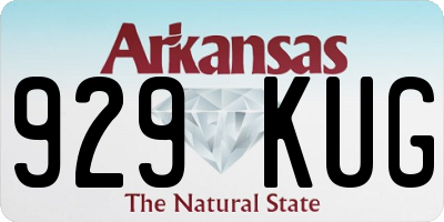 AR license plate 929KUG