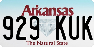 AR license plate 929KUK