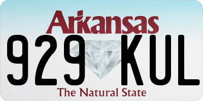 AR license plate 929KUL
