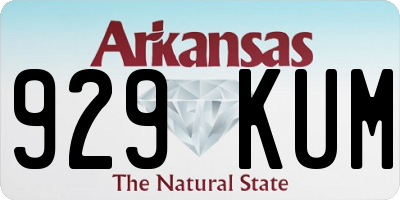 AR license plate 929KUM