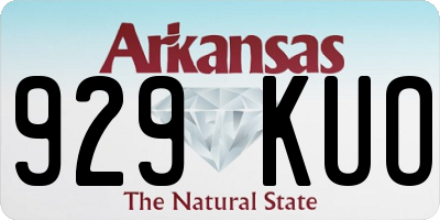 AR license plate 929KUO
