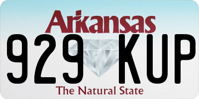 AR license plate 929KUP