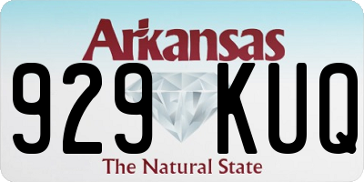 AR license plate 929KUQ