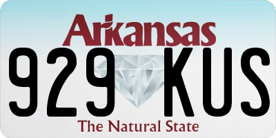 AR license plate 929KUS
