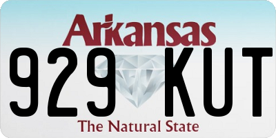 AR license plate 929KUT