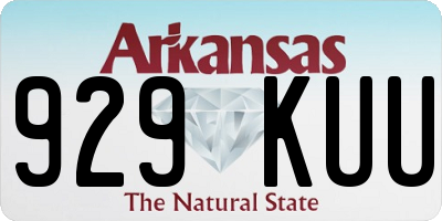 AR license plate 929KUU