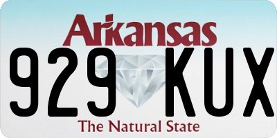 AR license plate 929KUX