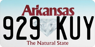 AR license plate 929KUY