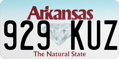 AR license plate 929KUZ