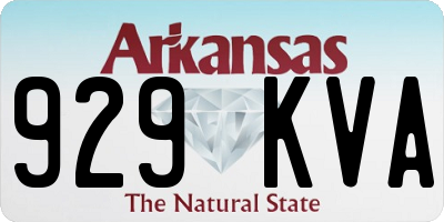 AR license plate 929KVA