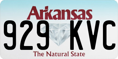 AR license plate 929KVC