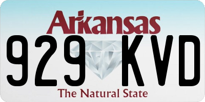AR license plate 929KVD