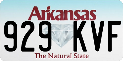 AR license plate 929KVF