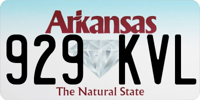 AR license plate 929KVL