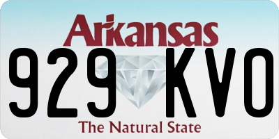 AR license plate 929KVO