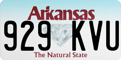 AR license plate 929KVU