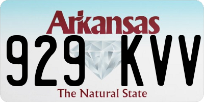 AR license plate 929KVV