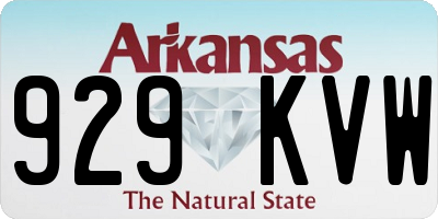 AR license plate 929KVW