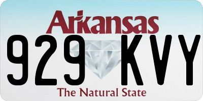 AR license plate 929KVY
