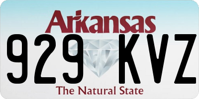 AR license plate 929KVZ