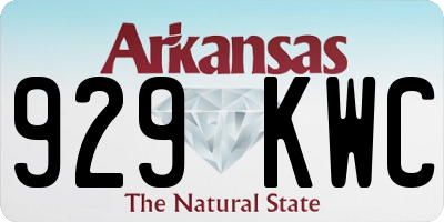 AR license plate 929KWC